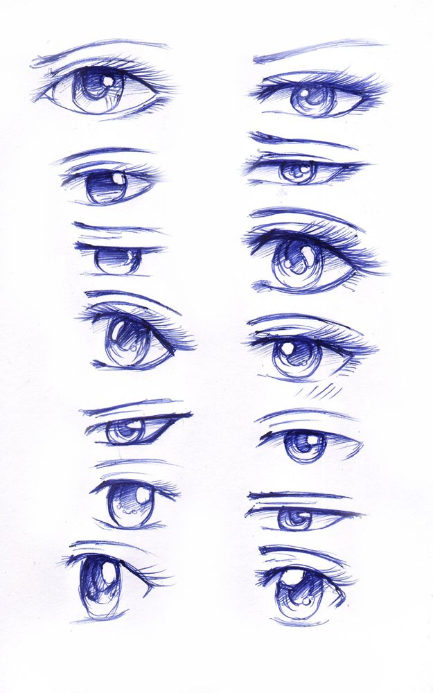 manga eyes step by step