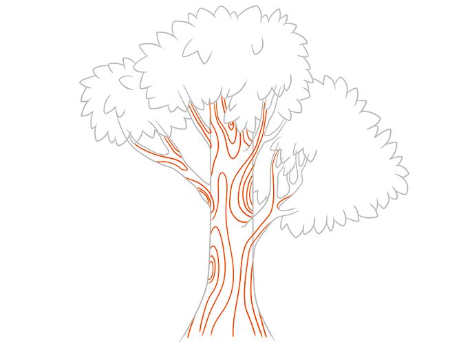 tree drawing tutorial